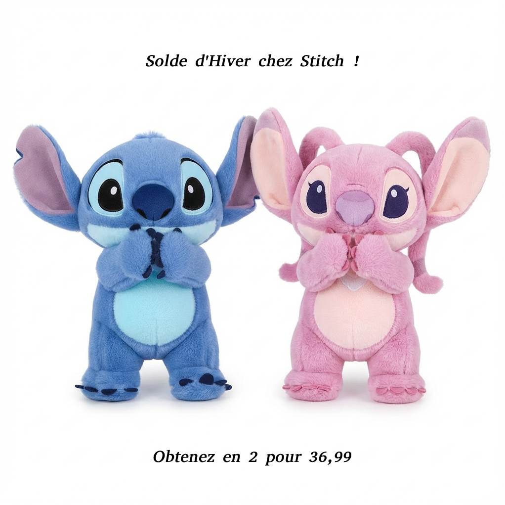 Peluche Stitch Respire & Ronronne